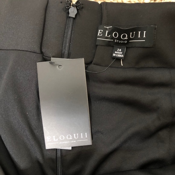 NWT Eloquii Gold Sequined Tulip Skirt Green Black - Picture 3 of 5